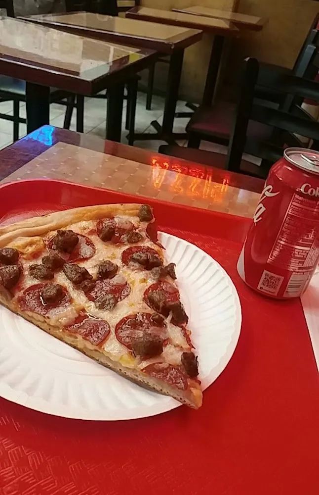 Sausage and Pepperoni Pizza Slice